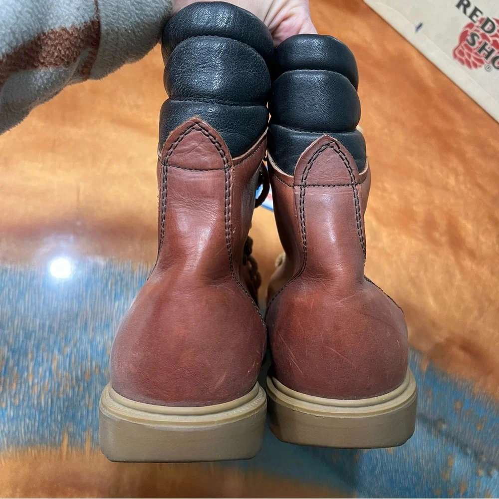 VTG New RED WING 497 Supersole Mocc toe Boot Vintage made USA Brown rare